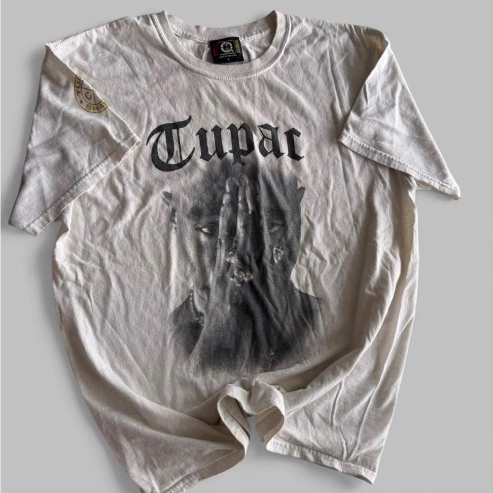 Tupac Graphic Tee - White/cream